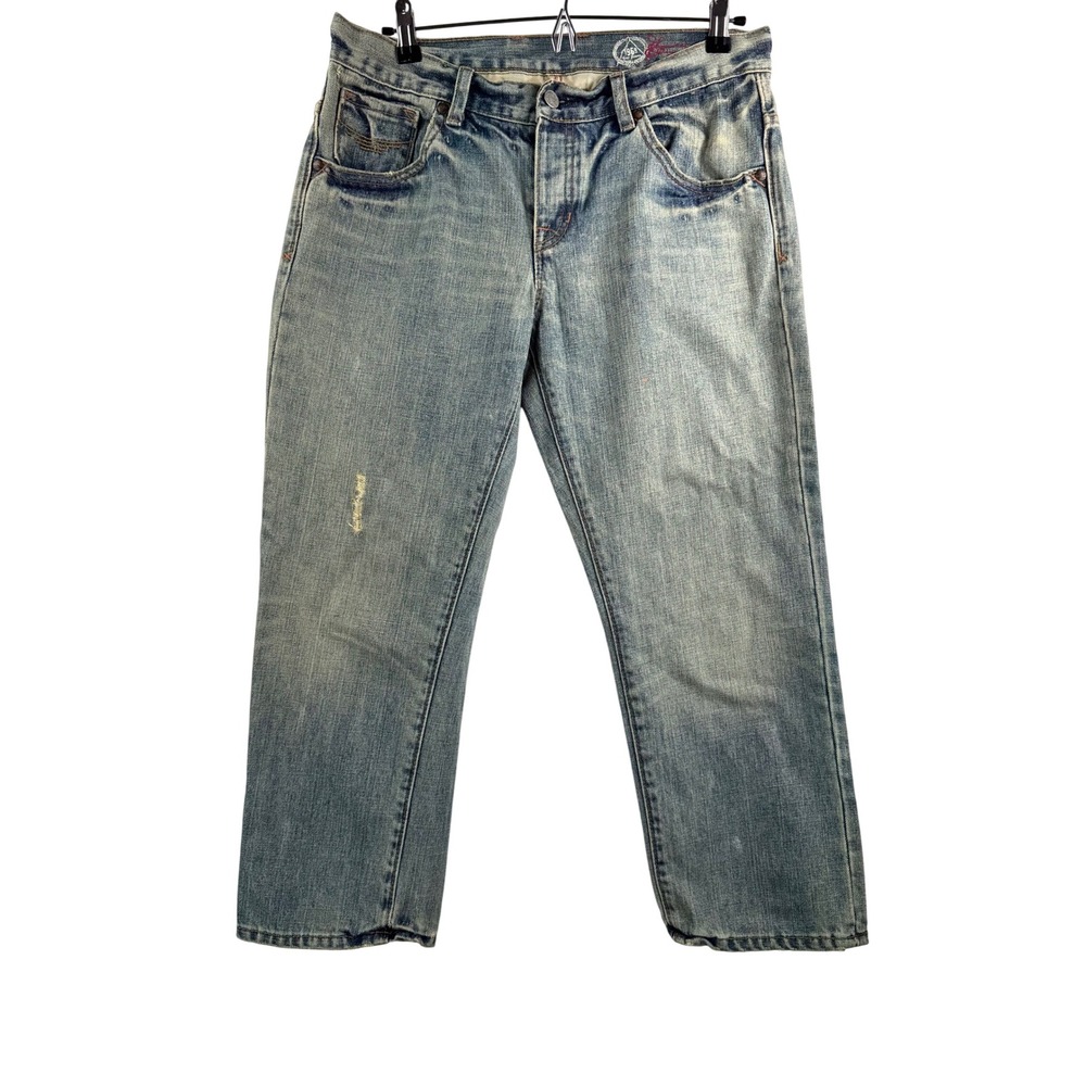 VTG Gap 1969 Jeans sz 6 Blue Limited Edition Straight Leg capri Y2K grunge